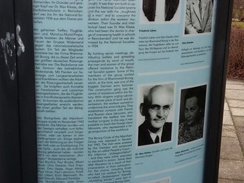 Einweihung Plakat für Gruppe Mannhart in Tegel