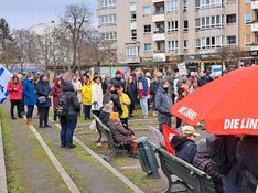 Kundgebung auf dem Franz-Neumann-Platz